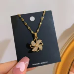 Dazzling Windmill Pendant Necklace - Image 4