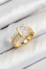 Dazzling Cluster CZ Adjustable Ring - Image 3