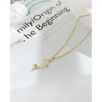 Opal Dolphin Pendant Necklace - Image 4