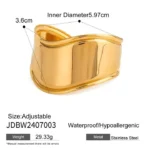 Sculptural Wave Cuff Bracelet - Image 7