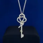 Love Knot Key Pendant Necklace - Image 4