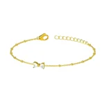 Dainty Bow Charm Chain Bracelet - Image 6