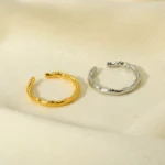 Bamboo Stem Cuff Ring - Image 2