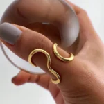 Sculptural Swirl Open Ring - Image 8