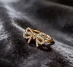 Sparkle Ribbon Bow Open Ring - Image 5