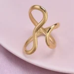 Sculptural Swirl Open Ring - Image 2