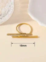 Sparkle Bar Duo Ring - Image 9