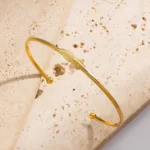 Whisper Feather Cuff Bracelet - Image 2