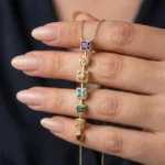 Vintage Mosaic Drop Necklace - Image 3