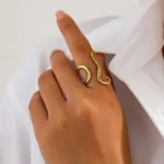 Sculptural Swirl Open Ring - Image 5