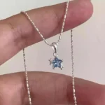 Little Aqua Star Necklace - Image 6