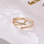 Crossover Sparkle Open Ring - Image 9