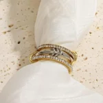 Entwined Loop Sparkle Ring - Image 6