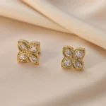 Antique Clove Zircon Stud Earring