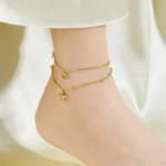 Starfish & Shell Layered Anklet - Image 2