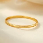 Minimal Thin Gold Band Ring