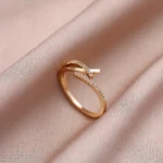 Crossover Sparkle Open Ring