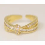 Interlaced Zircon Band Ring - Image 5