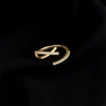 Crossover Sparkle Open Ring - Image 6