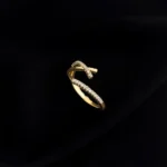 Crossover Sparkle Open Ring - Image 7
