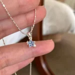 Little Aqua Star Necklace - Image 4