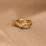 Interlaced Zircon Band Ring - Image 3
