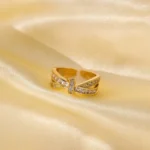 Interlaced Zircon Band Ring - Image 2