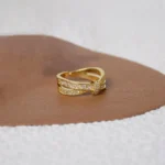 Interlaced Zircon Band Ring - Image 6