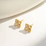 Antique Clove Zircon Stud Earring - Image 5