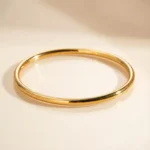 Minimal Thin Gold Band Ring - Image 5