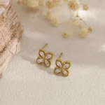 Antique Clove Zircon Stud Earring - Image 2