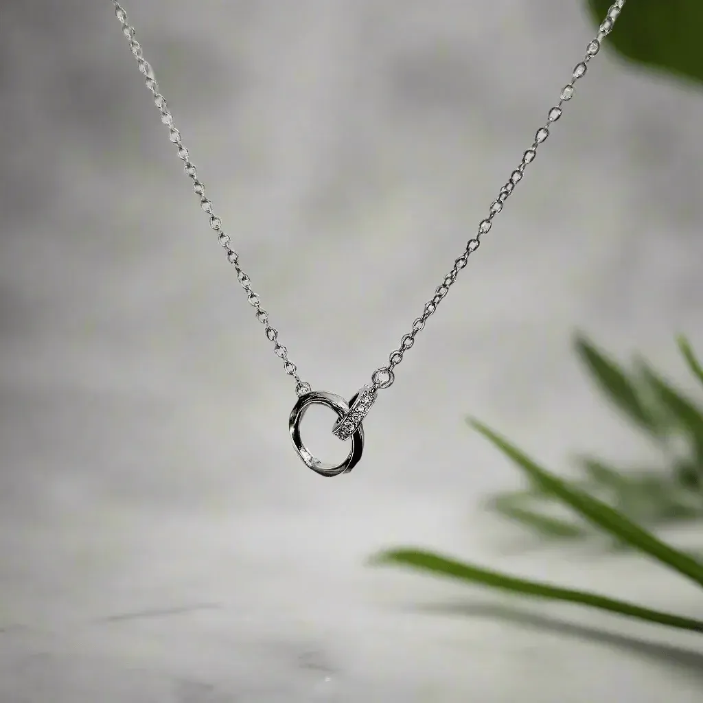 imgi_2_silver-interlocked-ring-pendant-minimalist-design Kindred Circles Necklace - Image 1