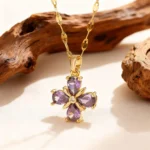 Amethyst Blossom Necklace - Image 5