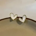 Mini Heart Stud Earrings - Image 2