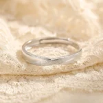 Twisted Matte Silver Ring - Image 4
