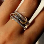 Entwined Loop Sparkle Ring - Image 5