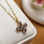 Amethyst Blossom Necklace - Image 3
