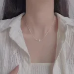 Shooting Star Silver Bar Necklace - Image 3