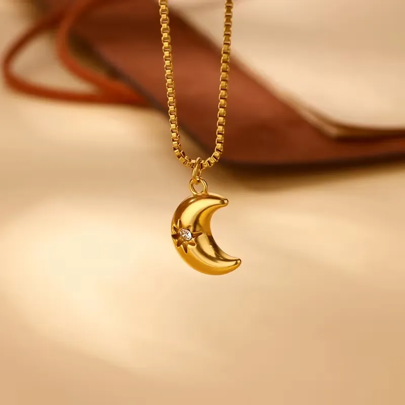 imgi_1_98d2ad0e-bb4f-4deb-a4e7-1dbabaf6dd4a Celestial Crescent Star Necklace - Image 1