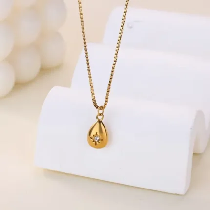 North Star Teardrop Necklace