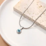 Evil Eye Silver Chain Necklace