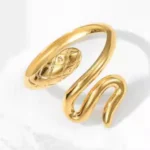 Gleaming Wrap Snake Ring - Image 5