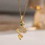 Medusa Jade Charm Necklace