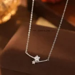 Shooting Star Silver Bar Necklace - Image 4