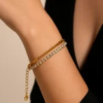 Layered Box Crystal Bracelet - Image 4