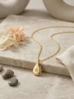 North Star Teardrop Necklace - Image 3
