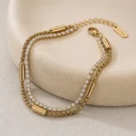 Layered Box Crystal Bracelet - Image 6