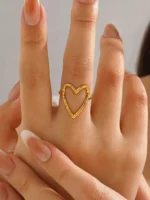 Whisper Heart Adjustable Ring - Image 6