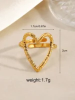 Whisper Heart Adjustable Ring - Image 5