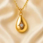 North Star Teardrop Necklace - Image 2
